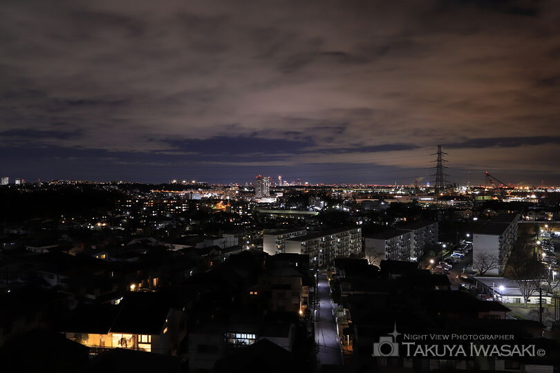 杉田台の夜景スポット写真（1）