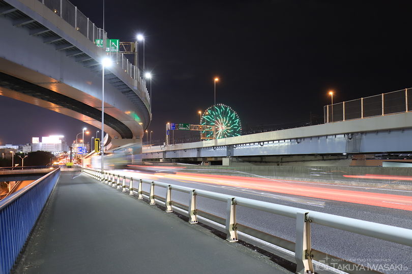 荒川河口橋の夜景スポット写真（4）