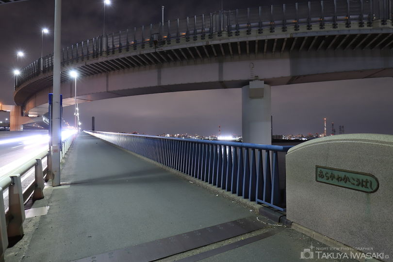 荒川河口橋の夜景スポット写真（5）
