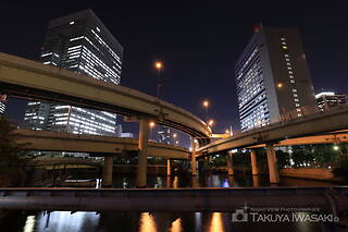 浜崎橋ジャンクションの夜景スポット写真（1）class=