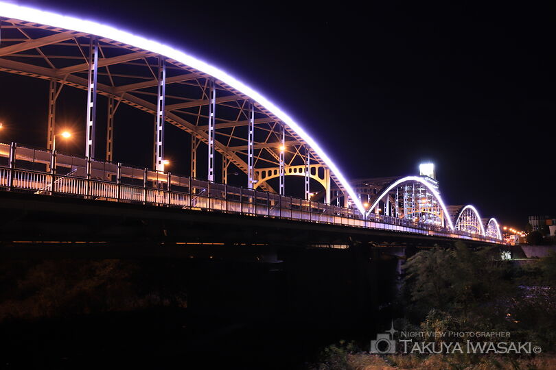 群馬大橋の夜景スポット写真（1）