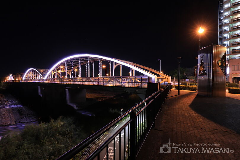 群馬大橋の夜景スポット写真（3）