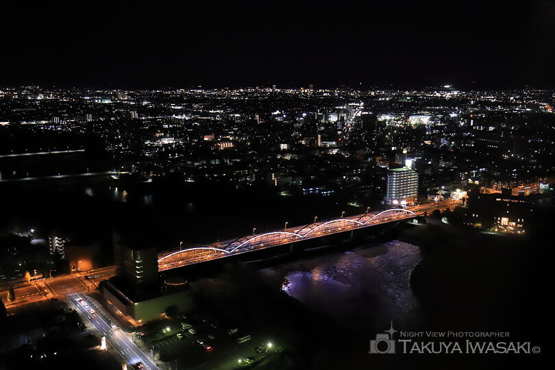 群馬大橋の夜景スポット写真（6）
