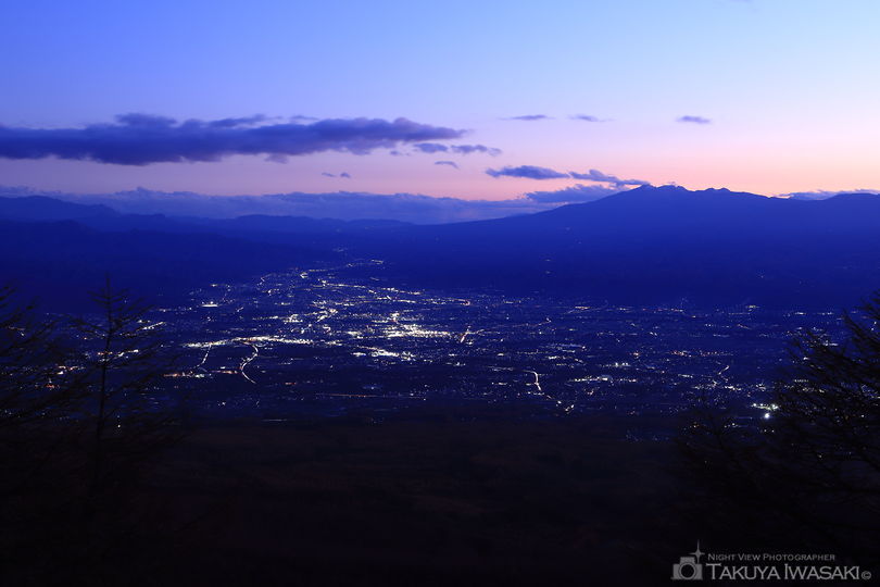 高峰高原の夜景スポット写真（1）