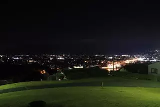 玄藩山公園　見晴らしの丘展望台の夜景