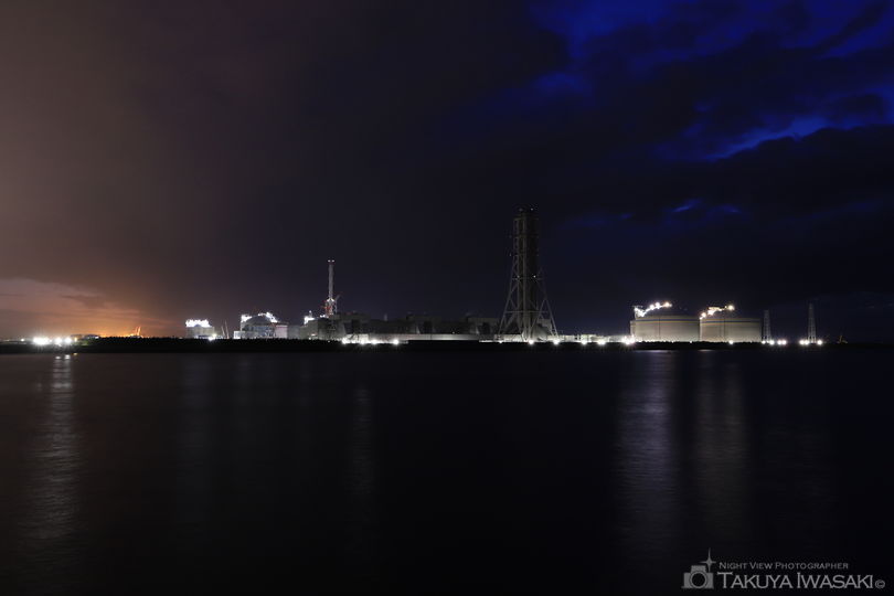 黒井突堤の夜景スポット写真（1）
