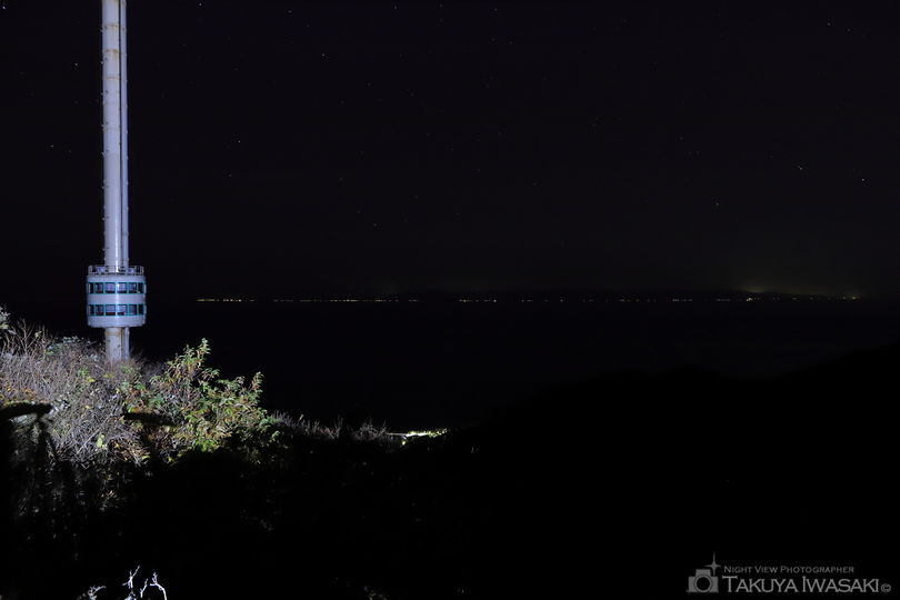 弥彦山頂公園の夜景スポット写真（5）