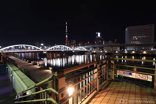 隅田川テラス 厩橋付近の夜景スポット写真（4）class=