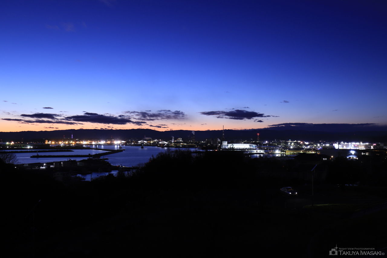 三崎公園　港の見える丘の夜景スポット写真（1）