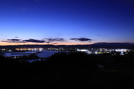 三崎公園　港の見える丘の夜景スポット写真（1）class=