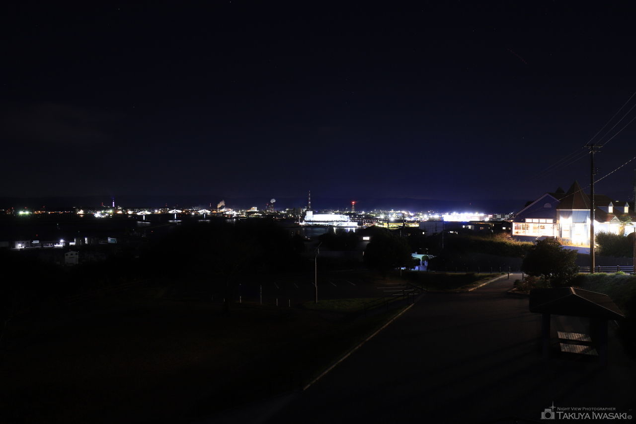 三崎公園　港の見える丘の夜景スポット写真（2）