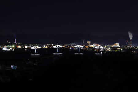三崎公園　港の見える丘の夜景スポット写真（3）class=