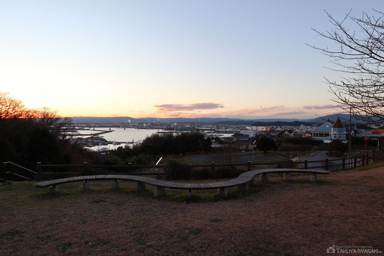 三崎公園　港の見える丘の夜景スポット写真（4）