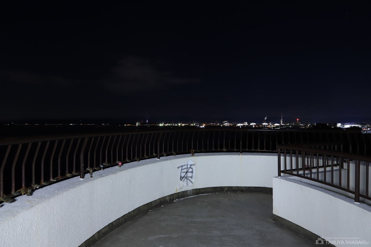 三崎公園　潮見台の夜景スポット写真（4）