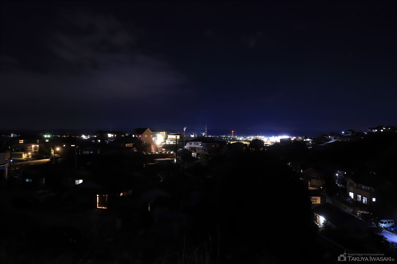 網取公園前の夜景スポット写真（1）
