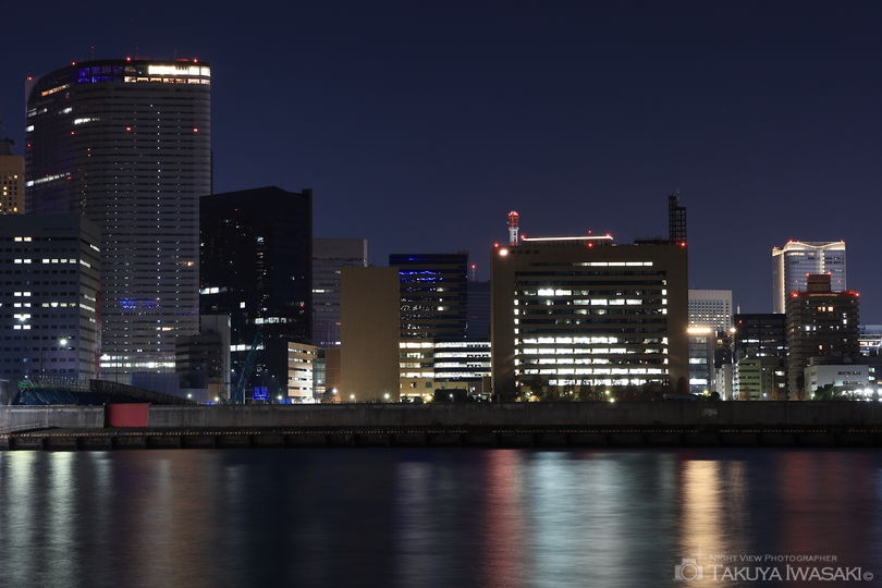 隅田川テラス　浜前水門付近の夜景スポット写真（5）