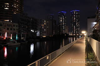 中央区立勝どき5丁目親水公園の夜景スポット写真（4）class=