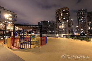 中央区立勝どき5丁目親水公園の夜景スポット写真（5）class=
