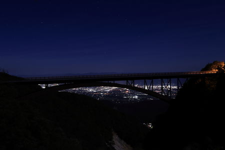 不動沢橋と夜景