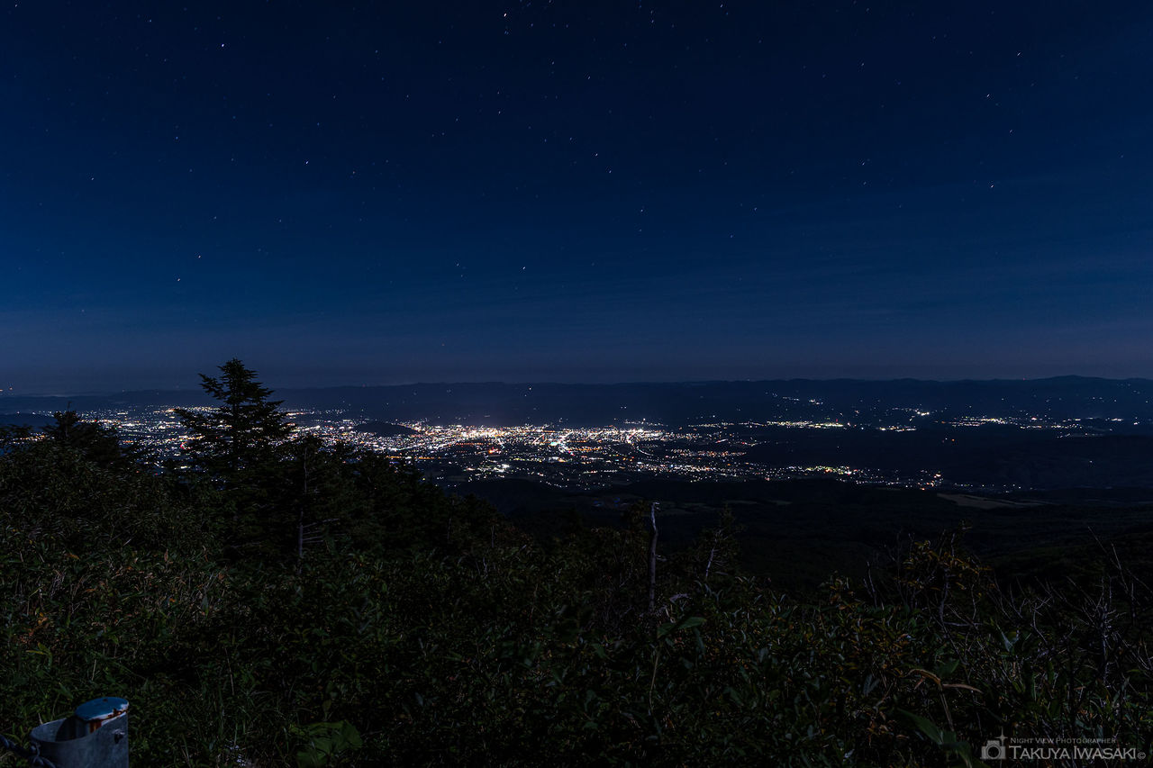 磐梯吾妻スカイライン パーキングスペースの夜景スポット写真（1）