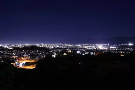 ミュージアムパーク　展望台の夜景