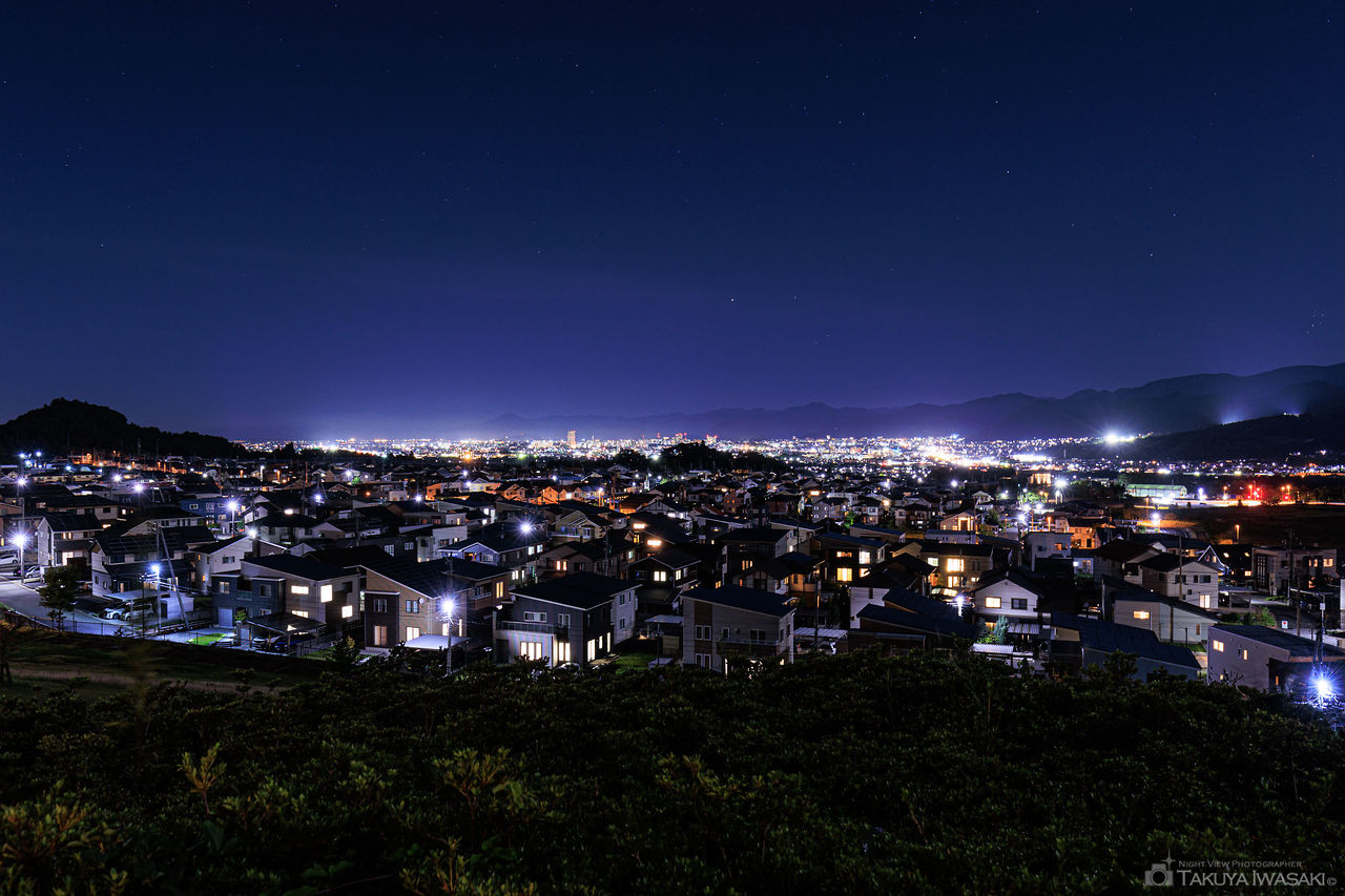 蔵王みはらしの丘公園　展望台の夜景スポット写真（1）