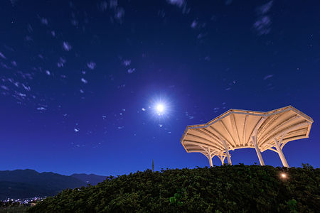 蔵王みはらしの丘公園　展望台の夜景スポット写真（4）class=