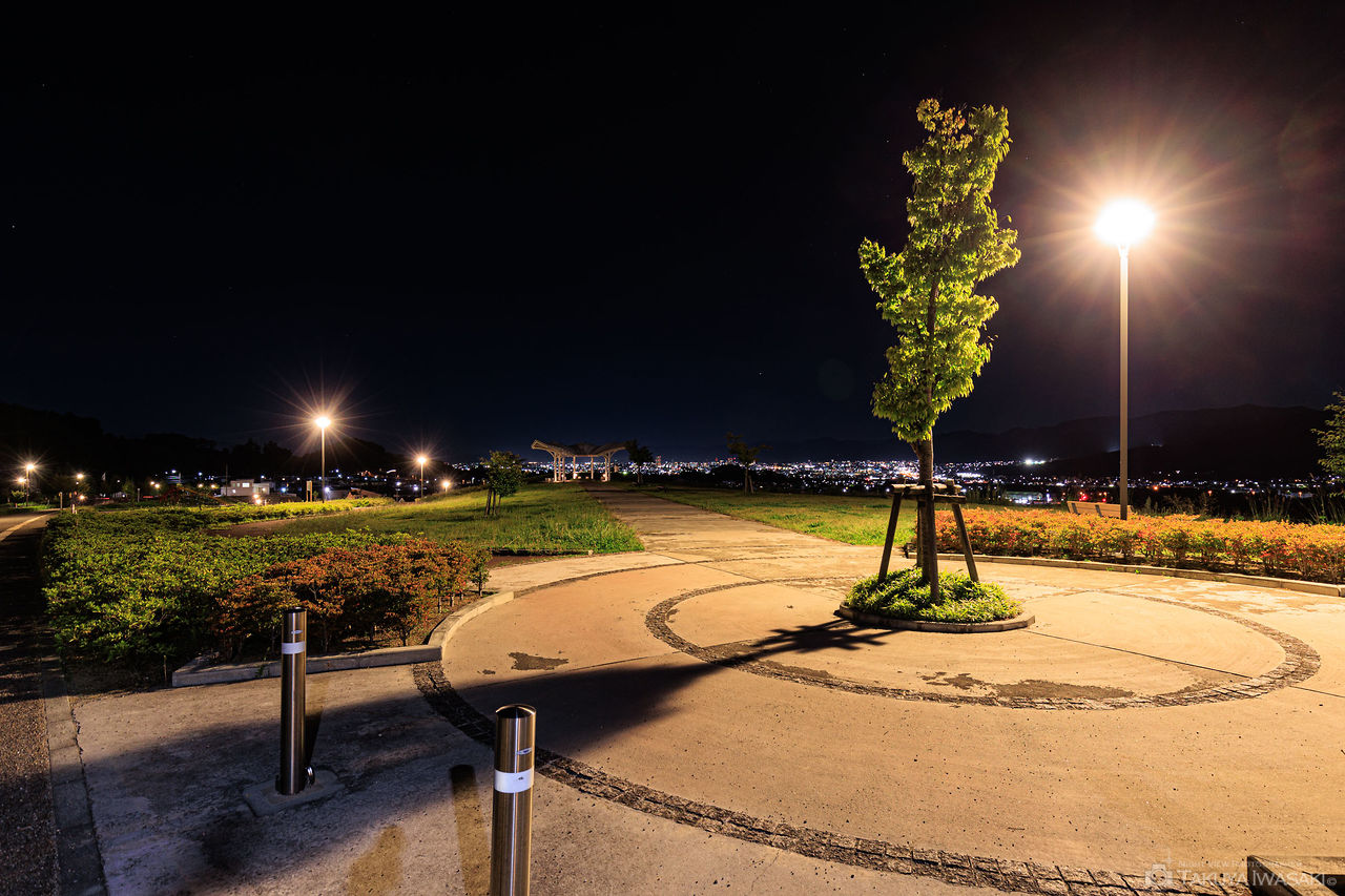 蔵王みはらしの丘公園　展望台の夜景スポット写真（5）