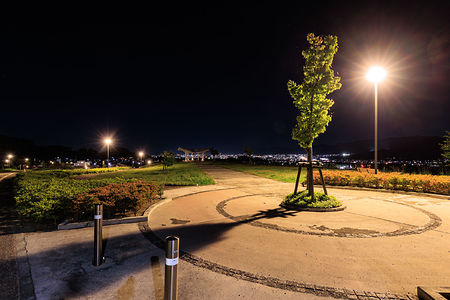 蔵王みはらしの丘公園　展望台の夜景スポット写真（5）class=