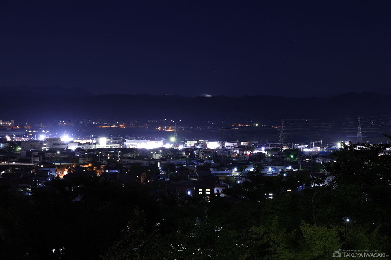 寒河江公園　さくらの丘の夜景スポット写真（2）
