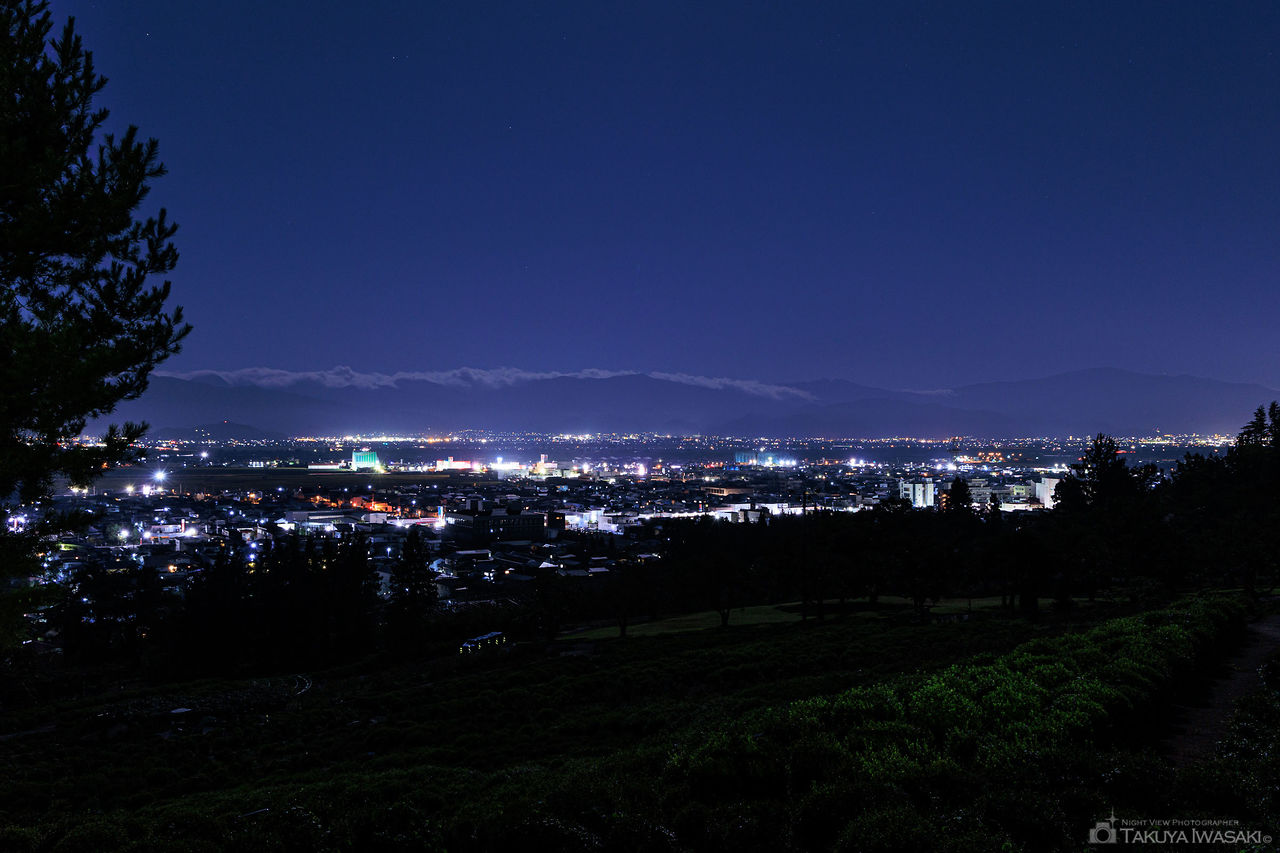 寒河江公園　展望広場の夜景スポット写真（1）