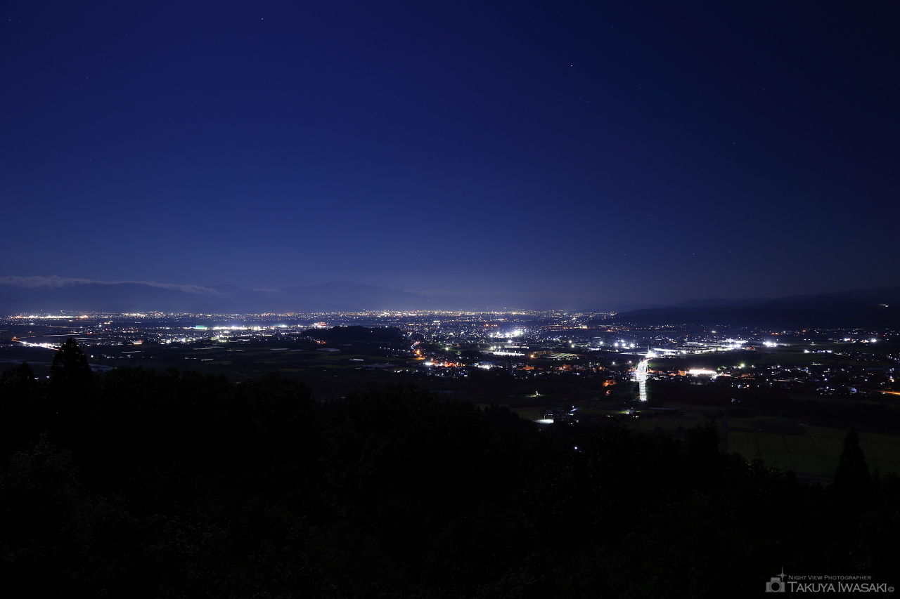 山王台公園の夜景スポット写真（1）
