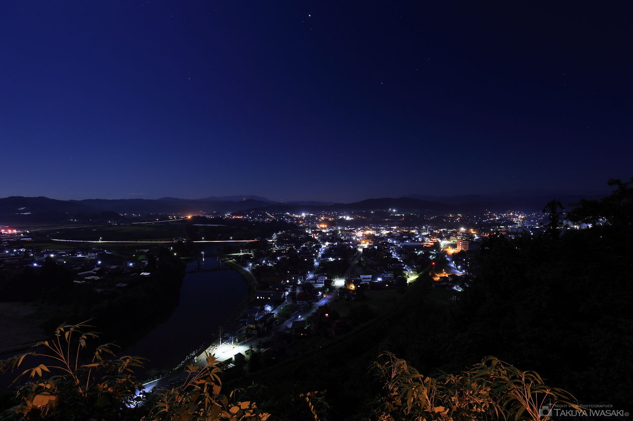 楯山公園の夜景スポット写真（1）
