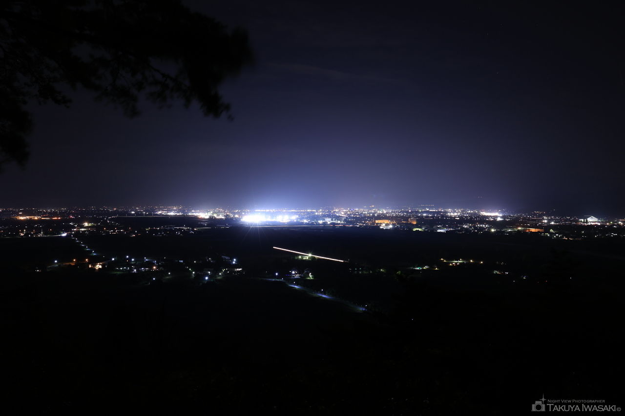 白鳳山公園 お茶屋場跡の夜景スポット写真（1）