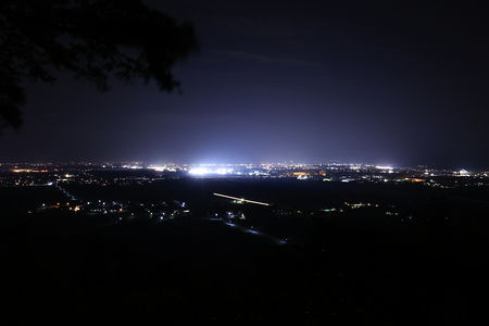 白鳳山公園 お茶屋場跡の夜景スポット写真（1）class=