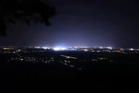 白鳳山公園 お茶屋場跡の夜景