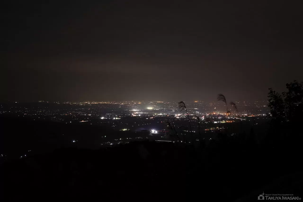 三ノ倉の夜景（福島県喜多方市）