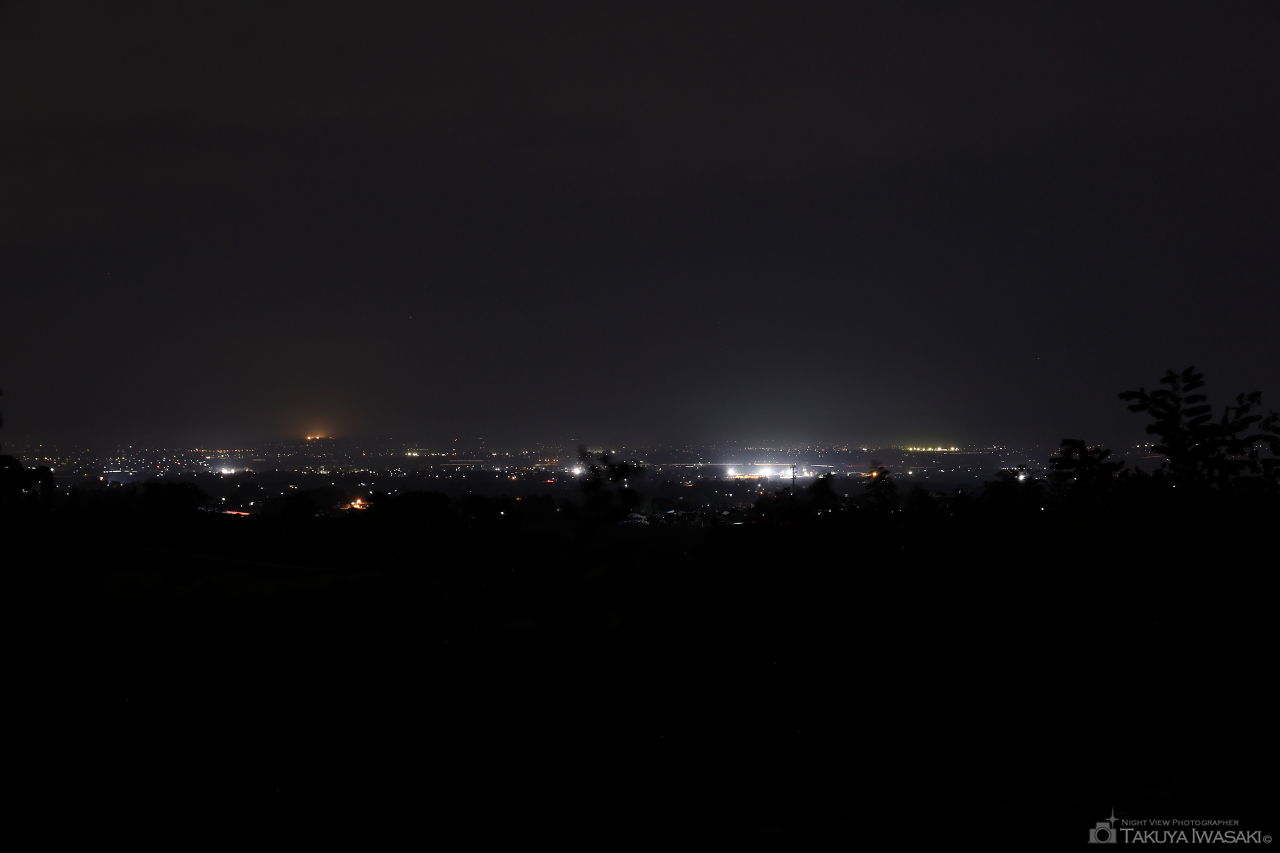 会津一望の丘の夜景スポット写真（1）