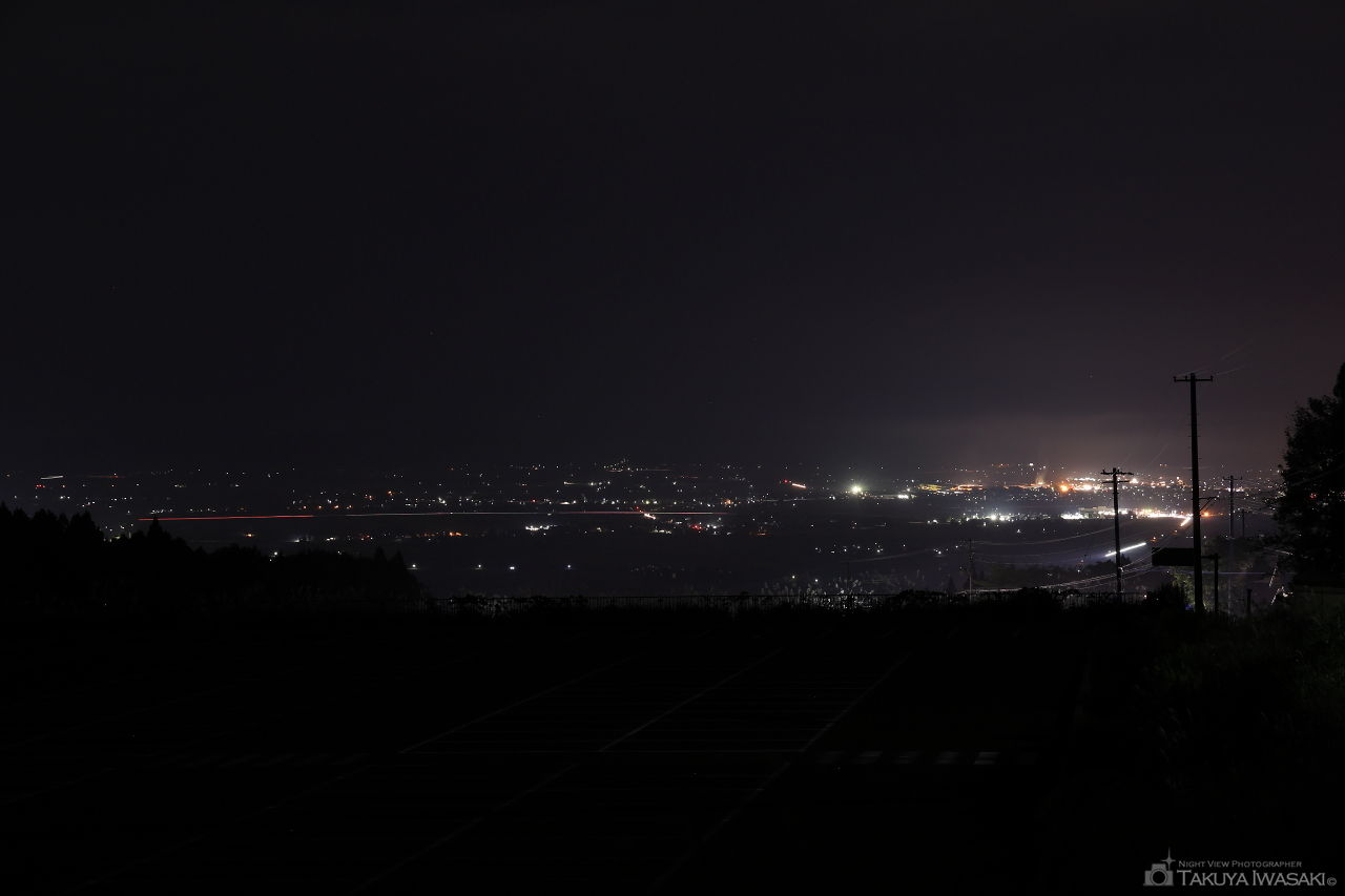 雄国萩平駐車場の夜景スポット写真（1）