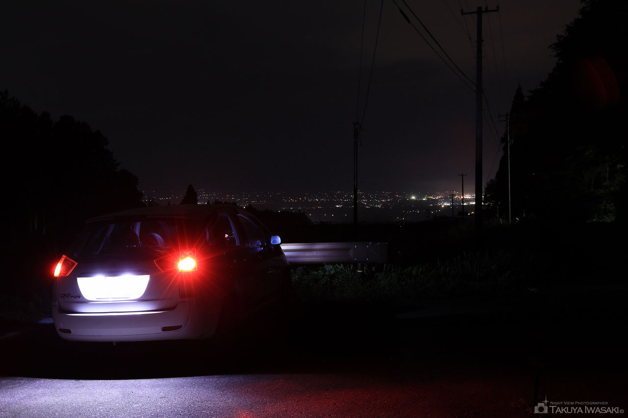 雄国萩平駐車場の夜景スポット写真（2）