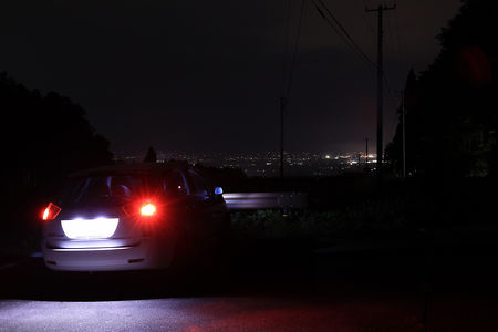 雄国萩平駐車場の夜景スポット写真（2）class=