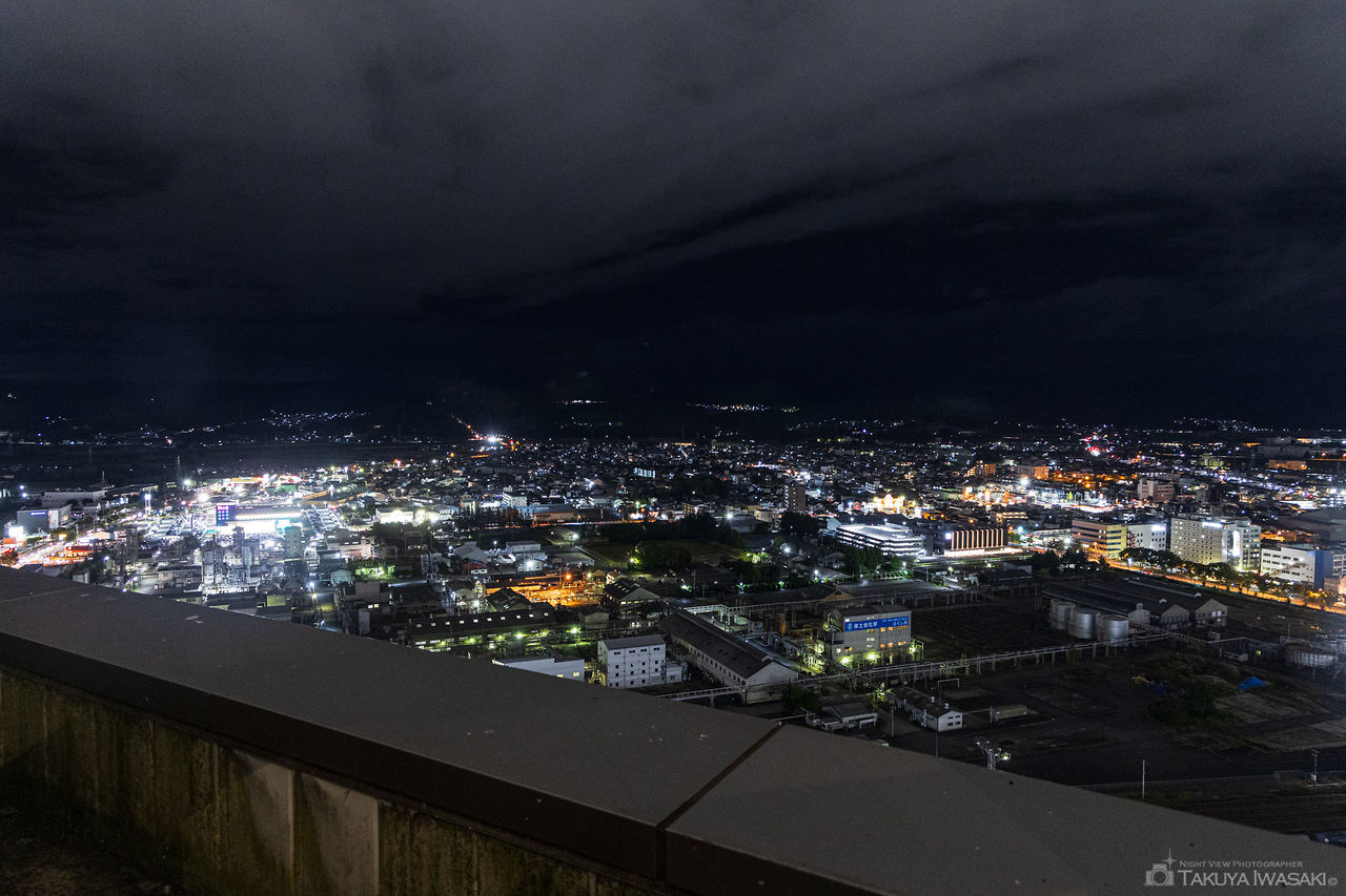 郡山市ふれあい科学館　展望ロビーの夜景スポット写真（4）