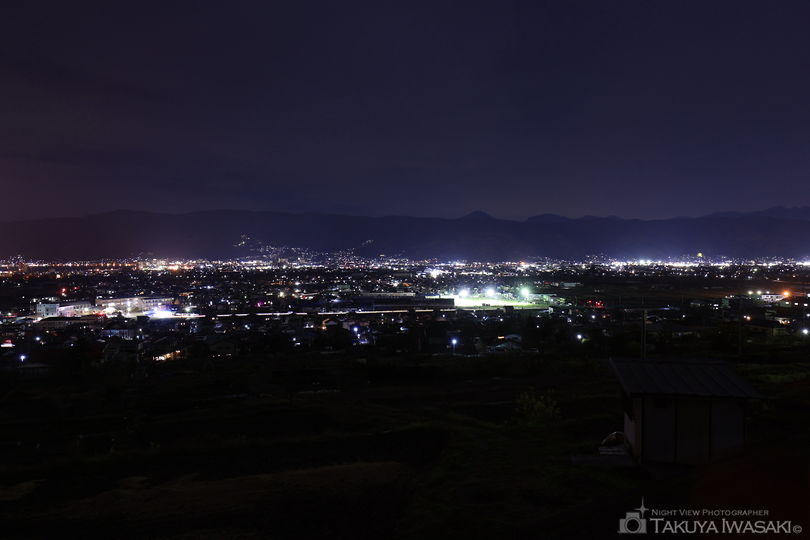 西山公園の夜景スポット写真（1）
