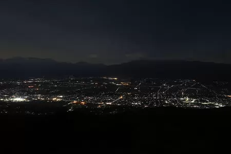 萱野高原の夜景