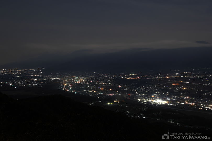 萱野高原の夜景スポット写真（2）