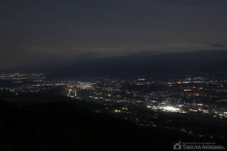 萱野高原の夜景スポット写真（2）class=