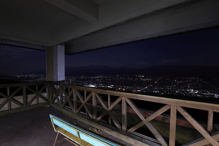萱野高原の夜景スポット写真（3）class=