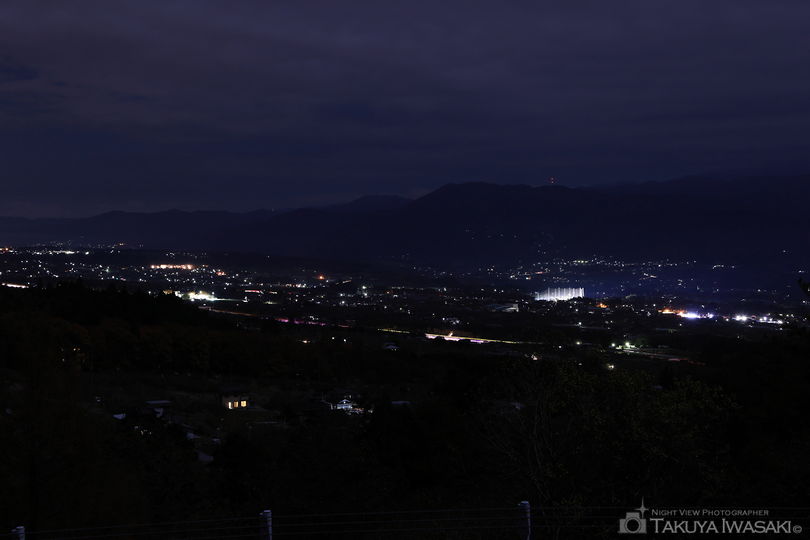 ハーモニックロード　青木ヶ沢展望台の夜景スポット写真（1）