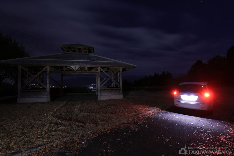 ハーモニックロード　青木ヶ沢展望台の夜景スポット写真（2）