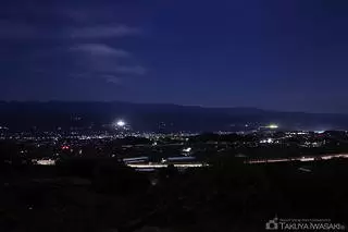 ハーモニックロード　月夜平大橋展望台の夜景